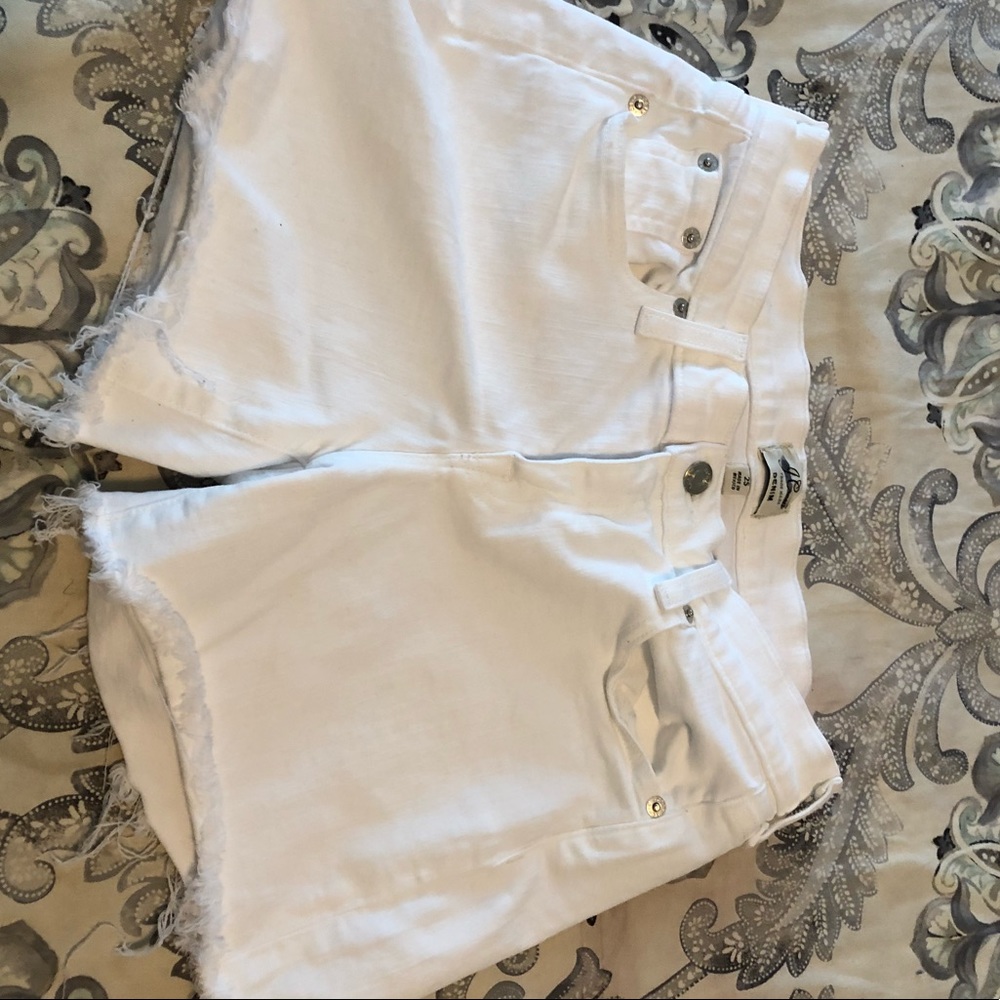 J.crew white denim short with stretch